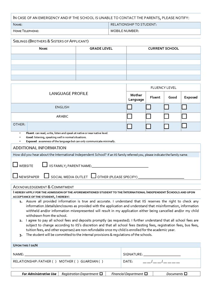 Application Form