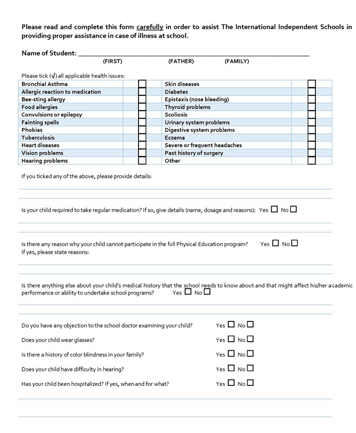 Medical Form